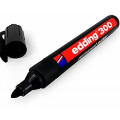Rotulador Permanente Edding 300 Color Negro Punta Redonda