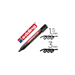 Rotulador Permanente Edding 300 Color Negro Punta Redonda
