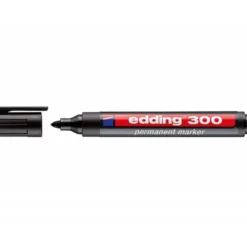 Rotulador Permanente Edding 300 Color Negro Punta Redonda
