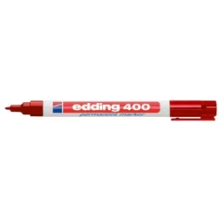 Rotulador Permanente Edding 400 Color Rojo Punta Fina