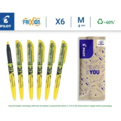 Rotulador Pilot Frixion color amarillo