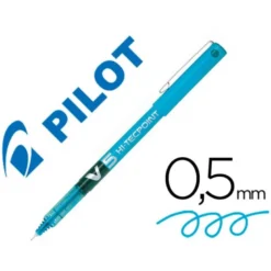 Rotulador Pilot V-5 Trazo 0,3 mm Azul claro