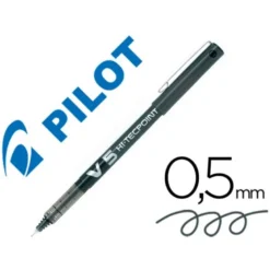 Rotulador Pilot V-5 Trazo 0,3 mm Negro