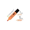 Rotulador Q-Connect Fluorescente Pastel Color Naranja