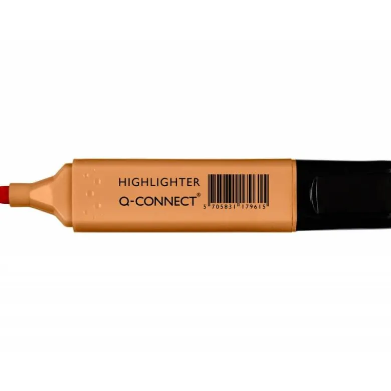 Rotulador Q-Connect Fluorescente Pastel Color Naranja