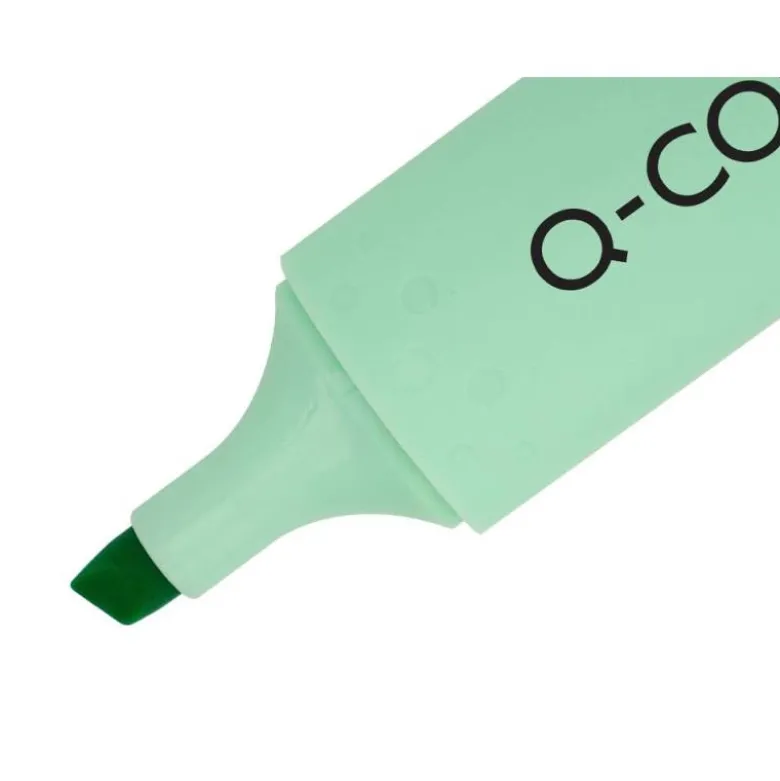 ROTULADOR Q-CONNECT FLUORESCENTE PUNTA BISELADA ESTUCHE DE SOBREMESA 23 UNIDADES COLORES SURTIDOS