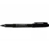 Rotulador Q-Connect permanente color negro para CD/DVD de punta redondeada 1mm
