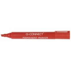 Rotulador Q-Connect Punta de Fibra Permanente Color Rojo 5 mm