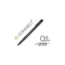 Rotulador Q-connect retroproyeccion punta fibra 0.8 mm permanente color negro