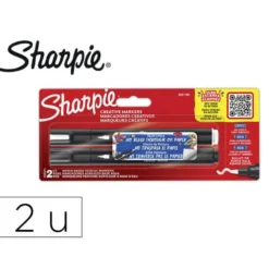 ROTULADOR SHARPIE ACRYLIC PUNTA REDONDA BLISTER DE 2 UNIDADES BLANCO Y NEGRO