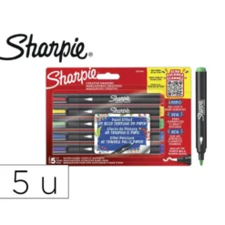 ROTULADOR SHARPIE ACRYLIC PUNTA REDONDA BLISTER DE 5 UNIDADES COLORES SURTIDOS