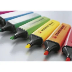 ROTULADOR STABILO BOSS FLUORESCENTE 70 ARTY LINE COLORES FRIOS ESTUCHE CARTON DE 10 UNIDADES COLORES