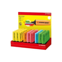 ROTULADOR STABILO BOSS FLUORESCENTE 70 EXPOSITOR DE 45 UNIDADES COLORES SURTIDOS