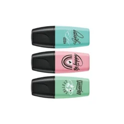 ROTULADOR STABILO BOSS MINI PASTEL LOVE ESTUCHE DE 3 UNIDADES PIZCA DE MENTA/RUBOR ROSA/TOQUE DE TURQUESA