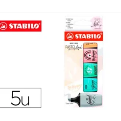 ROTULADOR STABILO BOSS MINI PASTEL LOVE ESTUCHE DE 5 UNIDADES COLORES SURTIDOS