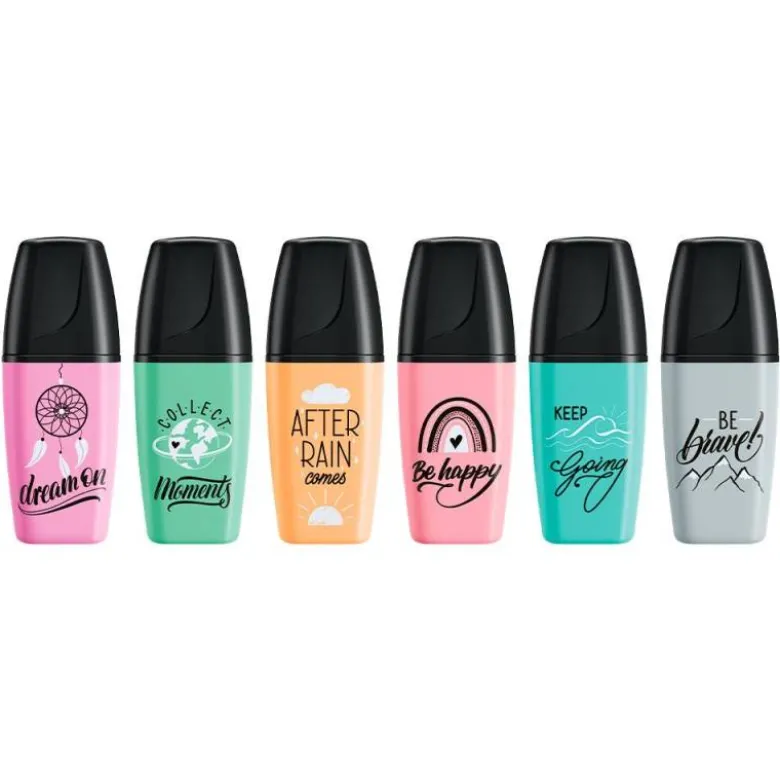ROTULADOR STABILO BOSS MINI PASTEL LOVE ESTUCHE DE 6 UNIDADES COLORES SURTIDOS