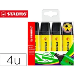ROTULADOR STABILO BOSS 2/5 MM COLOR AMARILLO FLUORESCENTE