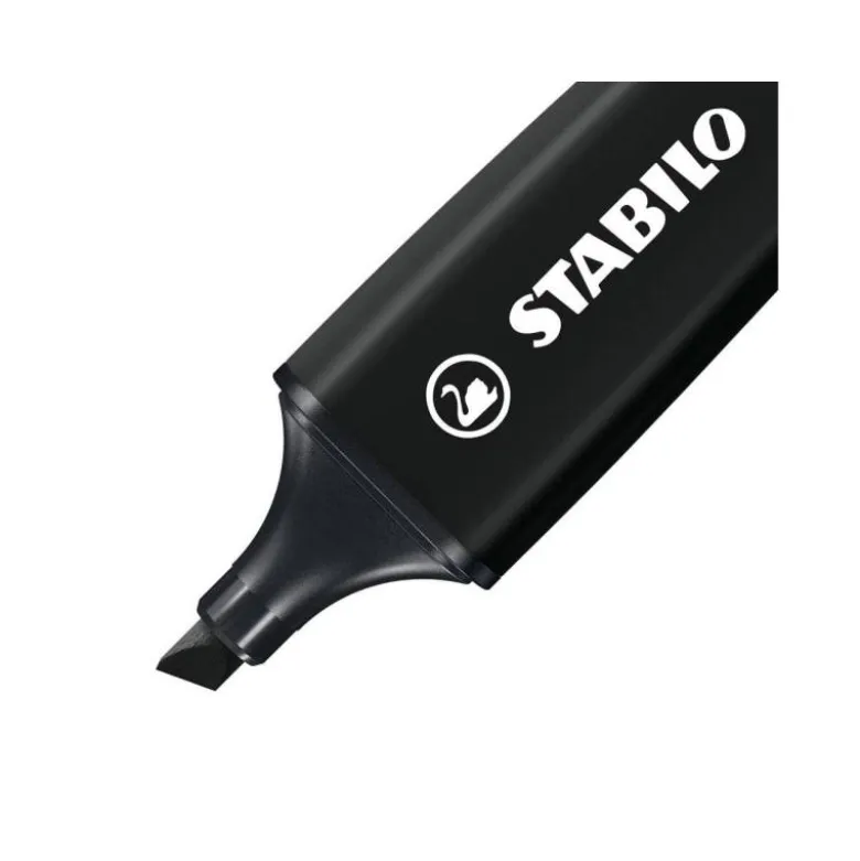 ROTULADOR STABILO BOSS PASTEL FLUORESCENTE NATURE COLORS NEGRO