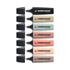 ROTULADOR STABILO BOSS PASTEL FLUORESCENTE 70 NATURE COLORS VERDE BARRO