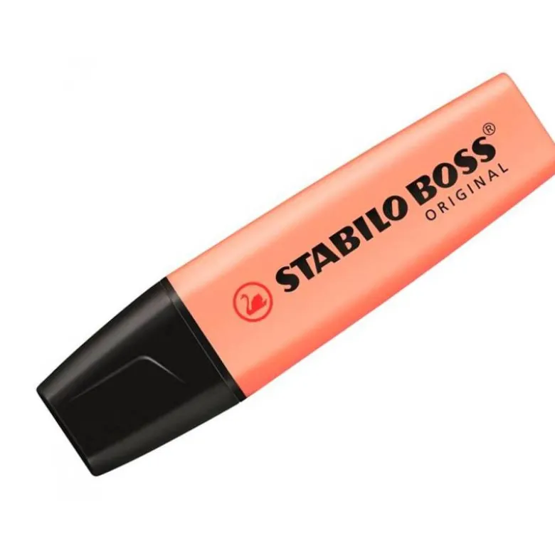 Rotulador Stabilo Boss Pastel Melocoton Sedoso