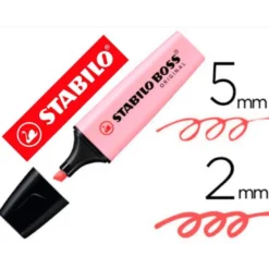 Rotulador Stabilo Boss Pastel Rubor Rosa