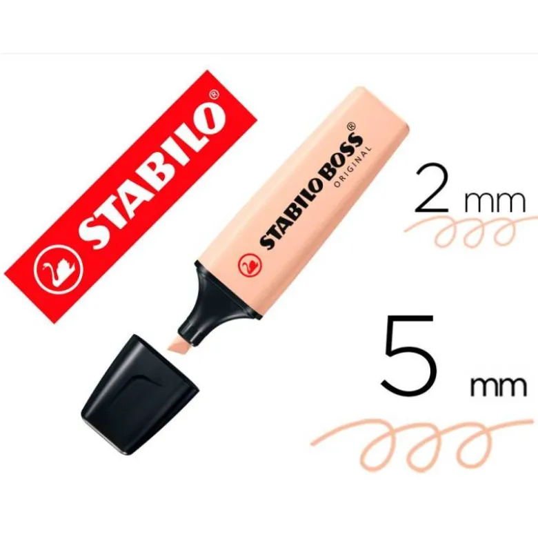 ROTULADOR STABILO BOSS PASTEL FLUORESCENTE 70 NATURE COLORS BEIGE