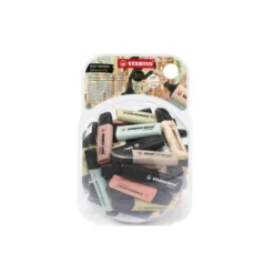 ROTULADOR STABILO BOSS PASTEL FLUORESCENTE 70 NATURE COLORS BOMBONERA DE 60 UNIDADES COLORES SURTIDOS