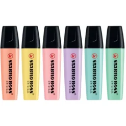Rotulador Stabilo Boss Pastel Fluorescente estuche 4 unidades