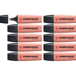 ROTULADOR STABILO BOSS PASTEL FLUORESCENTE 70 NATURE COLORS SIENA