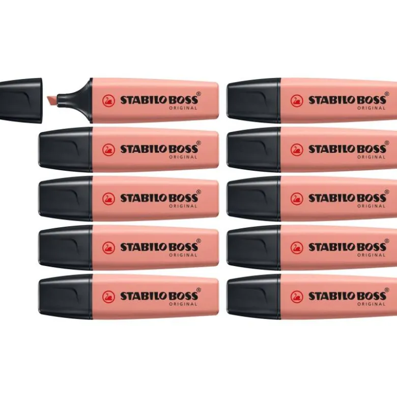 ROTULADOR STABILO BOSS PASTEL FLUORESCENTE 70 NATURE COLORS SIENA