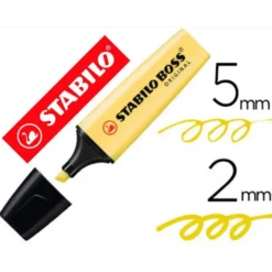 Rotulador Stabilo Boss Pastel Amarillo Cremoso