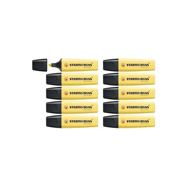 Rotulador Stabilo Boss Pastel Amarillo Cremoso