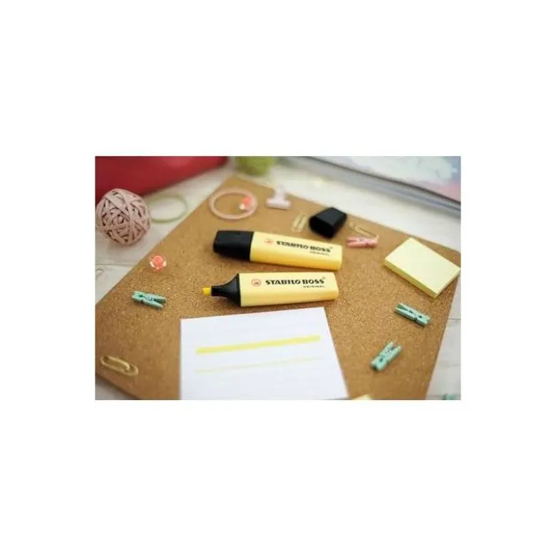 Rotulador Stabilo Boss Pastel Amarillo Cremoso