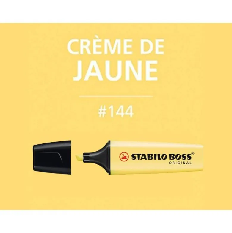 Rotulador Stabilo Boss Pastel Amarillo Cremoso