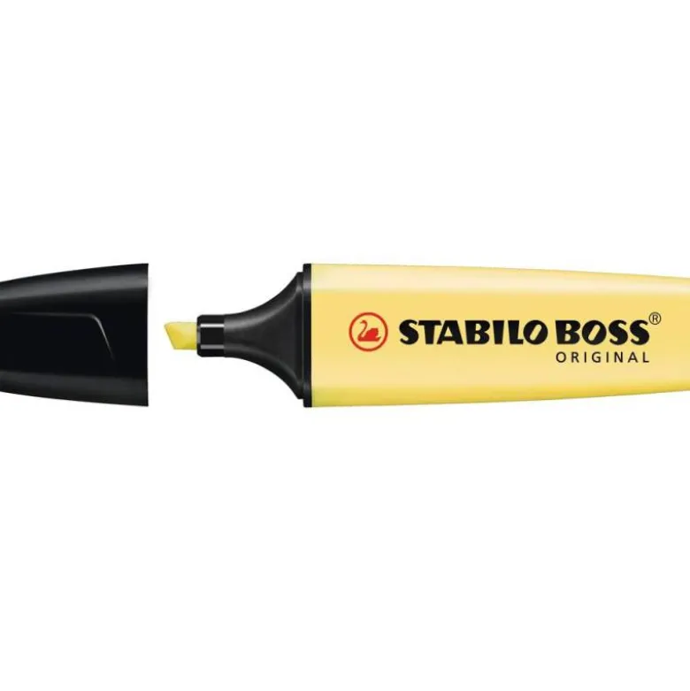 Rotulador Stabilo Boss Pastel Amarillo Cremoso
