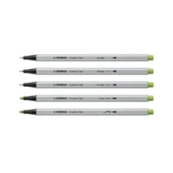 ROTULADOR STABILO CREATIVE TIPS ARTY LINE PASTEL 5 PUNTAS DIFERENTES ESTUCHE METALICO DE 30 UNIDADES