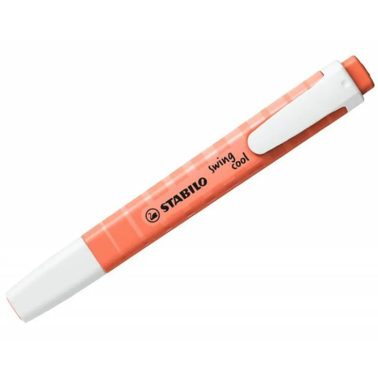 ROTULADOR STABILO FLUORESCENTE SWING COOL PASTEL CORAL MELOSO