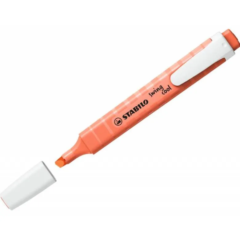 ROTULADOR STABILO FLUORESCENTE SWING COOL PASTEL CORAL MELOSO