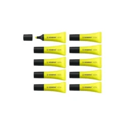 Rotulador stabilo fluorescente amarillo neon