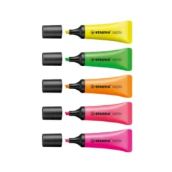 Rotulador stabilo fluorescente amarillo neon