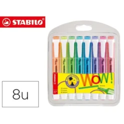 ROTULADOR STABILO FLUORESCENTE SWING COOL ESTUCHE 8 UNIDADES COLORES SURTIDOS