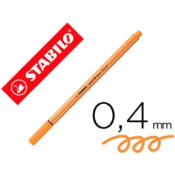 Rotulador Stabilo point 88/054 naranja neon