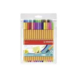 Rotulador Stabilo point 88 Neon estuche 25+5 unidades