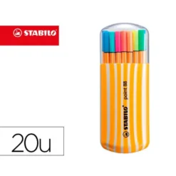 Rotulador Stabilo Point 88 Zebrui Estuche 20 Colores