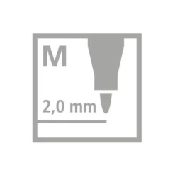 Rotulador Stabilo Power Punta Gruesa Caja 12 colores