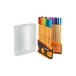 ROTULADOR STABILO PUNTA DE FIBRA POINT 88 COLOR PARADE ANTRACITA/NARANJA ESTUCHE DE 20 UNIDADES COLORES SURTIDOS
