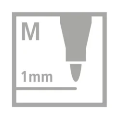 ROTULADOR STABILO PUNTA DE FIBRA 1 MM 25 UNIDADES COLORES SURTIDOS