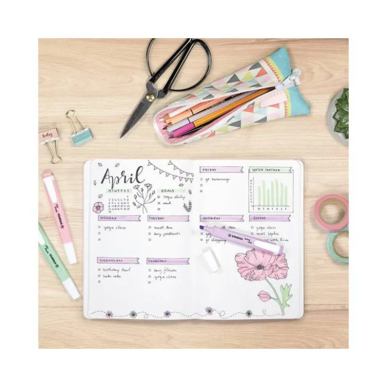 Rotulador Stabilo Swing Cool Pastel Fluorescente 4 unidades