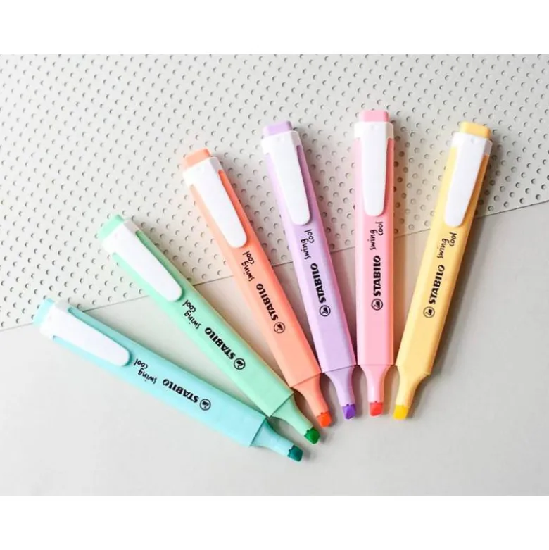 Rotulador Stabilo Swing Cool Pastel Fluorescente Estuche 6 unidades