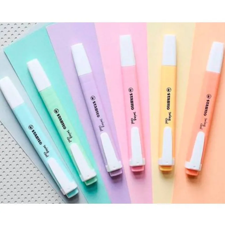 Rotulador Stabilo Swing Cool Pastel Fluorescente Estuche 6 unidades